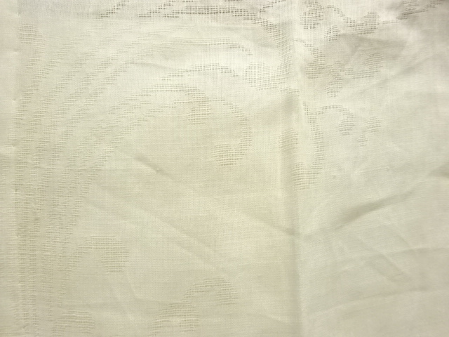  アンティーク　本麻すかし織荒波模様長襦袢